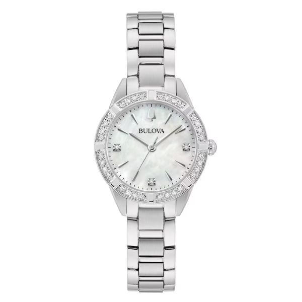 Bulova Orologio Cronografo Quarzo Uomo con Cinturino in Pelle 96B310